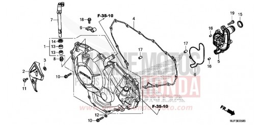 RIGHT CRANKCASE COVER (CRF1000/CRF1000A) CRF1000AH de 2017